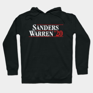 Sanders Warren 2020 Vintage Designs. Bernie Sanders and Elizabeth Warren on the one ticket Hoodie